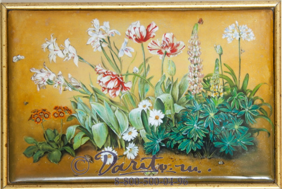 Панно подарочное «Цветы - Ботаника»