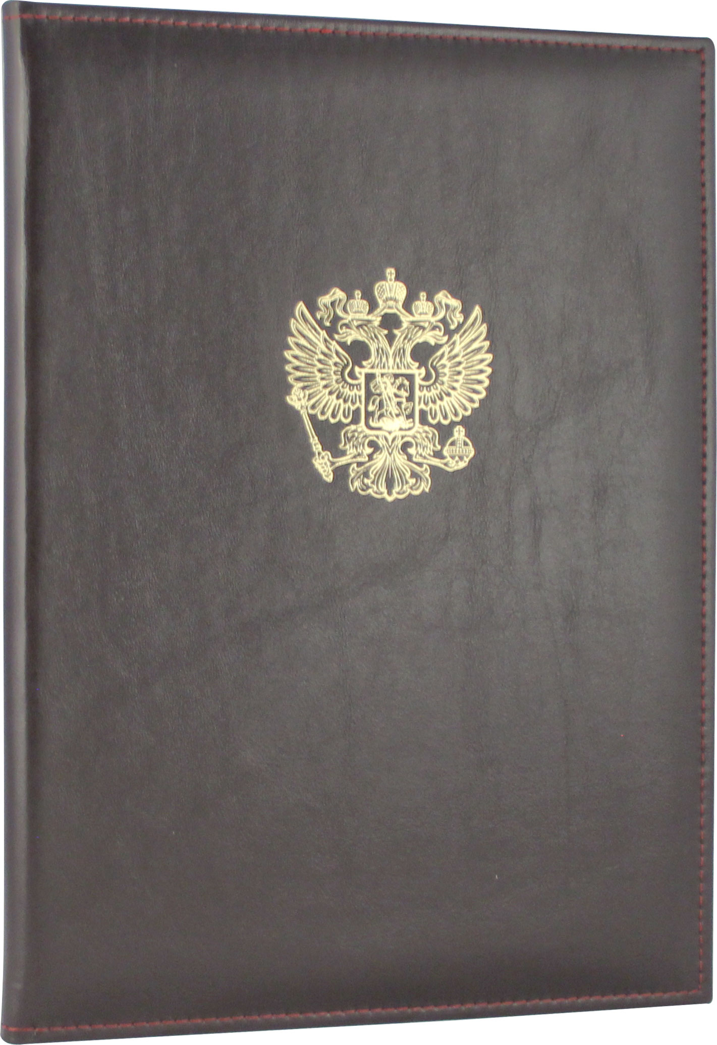 Папка адресная с блинтовым тиснением «Герб России»