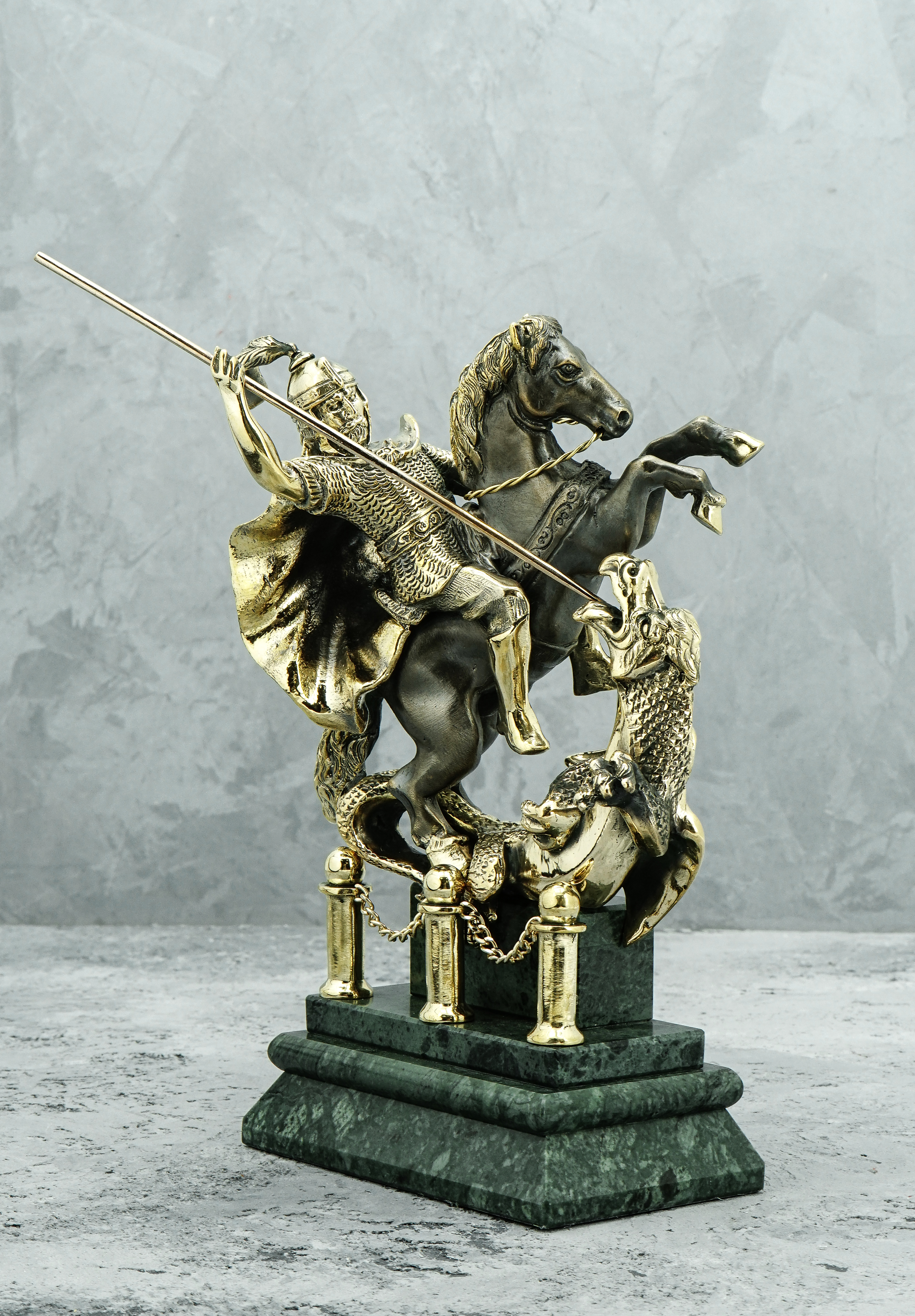 Скульптура из бронзы «Георгий Победоносец»