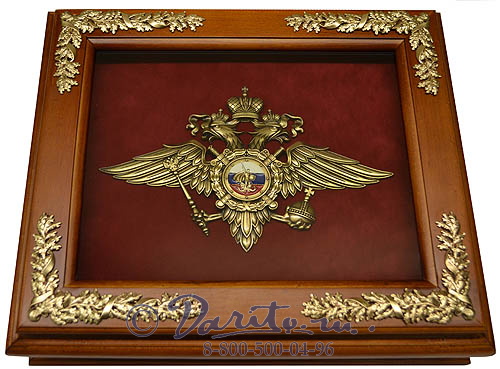 Деревянная ключница «Эмблема Министерства Внутренних Дел РФ»