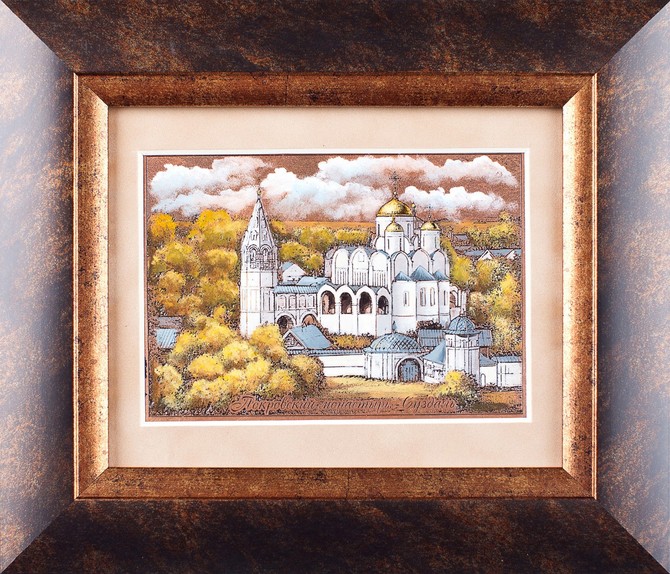 Гравюра на металле «Панорама Суздальского Покровского монастыря»