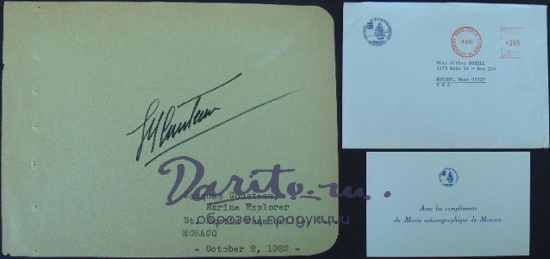 Панно с подлинным автографом Т. Эдисона