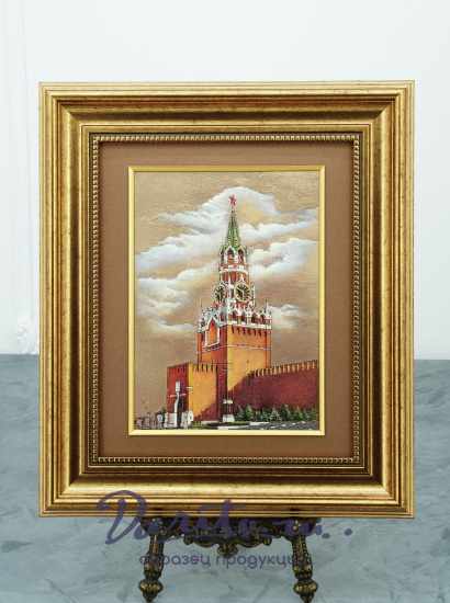 Гравюра на металле «Спасская башня Кремля»