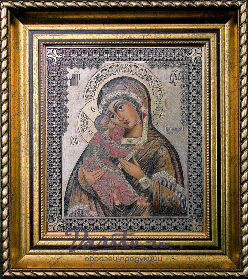 Гравюра на металле «Владимирская икона Божией Матери»