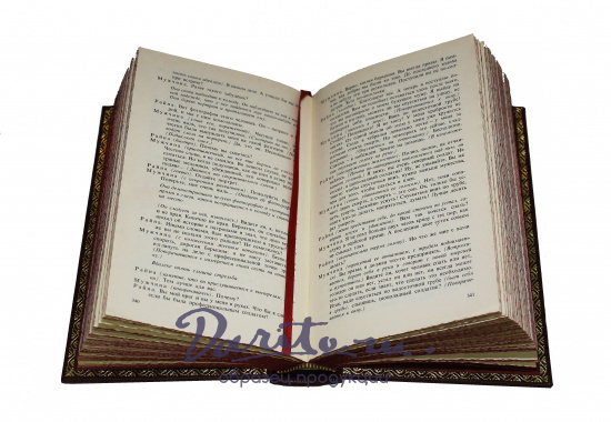 Собрание сочинений Б. Шоу в 6-ти томах в кожаном переплете с тиснением цветной фольгой