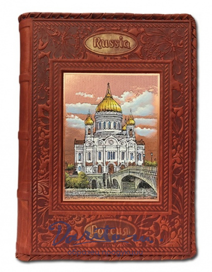 Ежедневник А5 с гравюрой «Храм Василия Блаженного»
