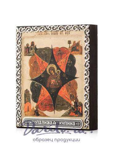 Икона в багете из серебра 925 пробы «Неопалимая Купина»