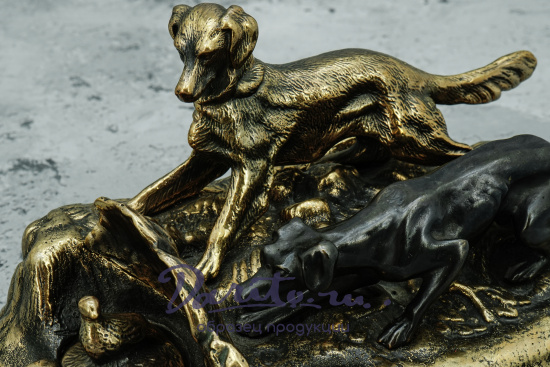 Скульптурная композиция из бронзы «Псовая охота»